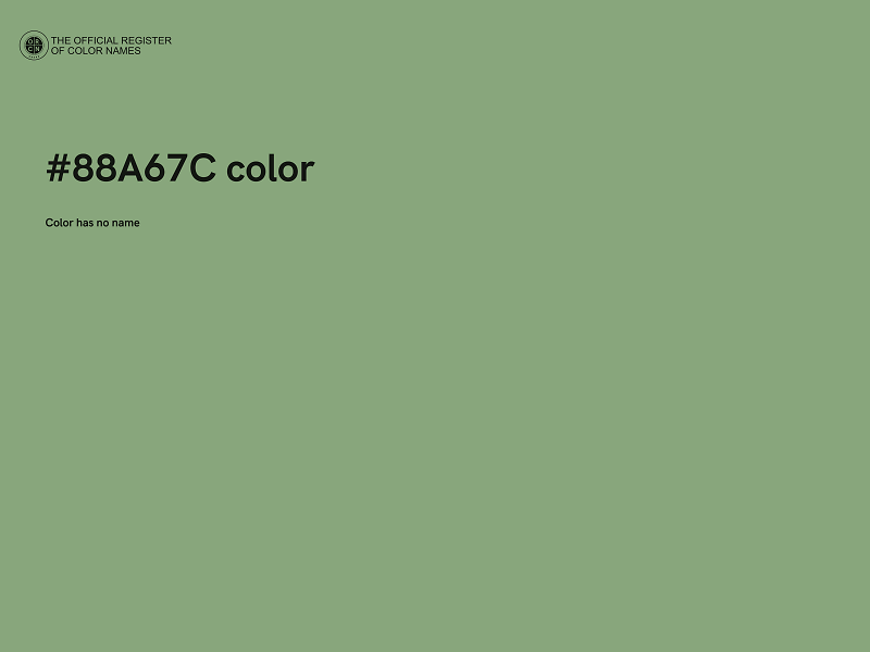 #88A67C color image