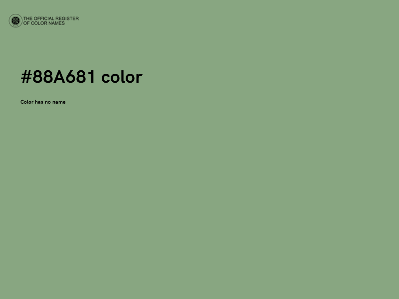#88A681 color image