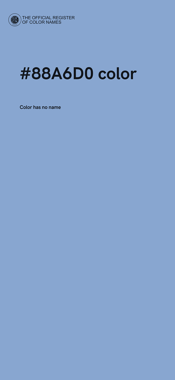 #88A6D0 color image