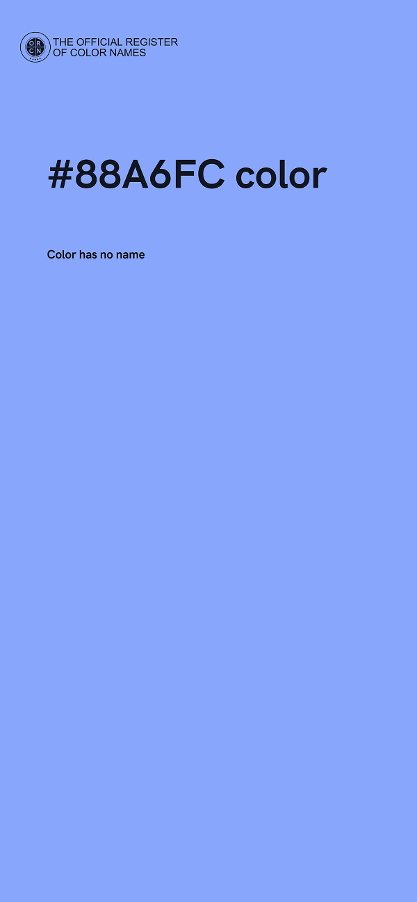 #88A6FC color image