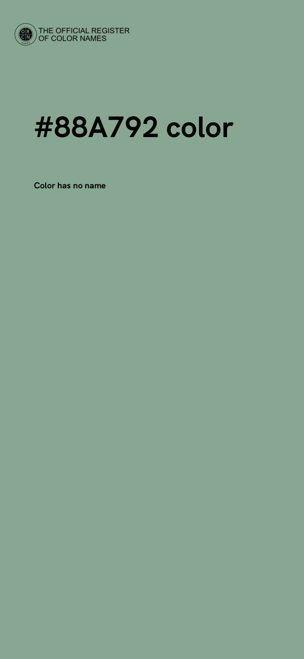 #88A792 color image