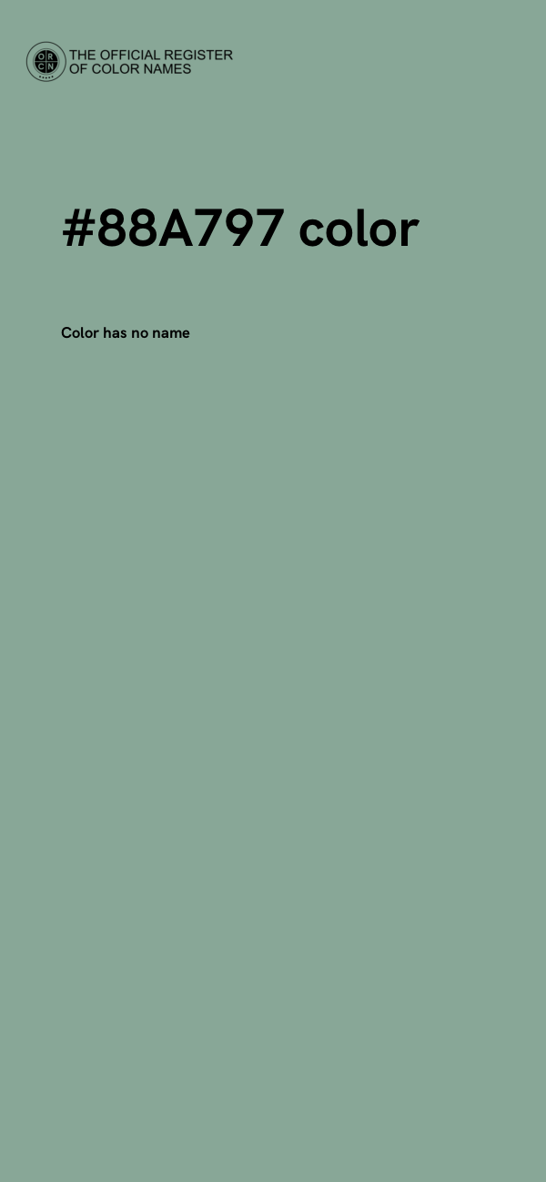 #88A797 color image