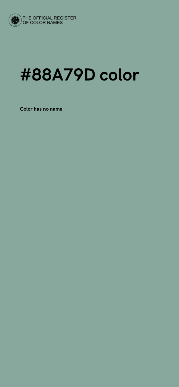 #88A79D color image