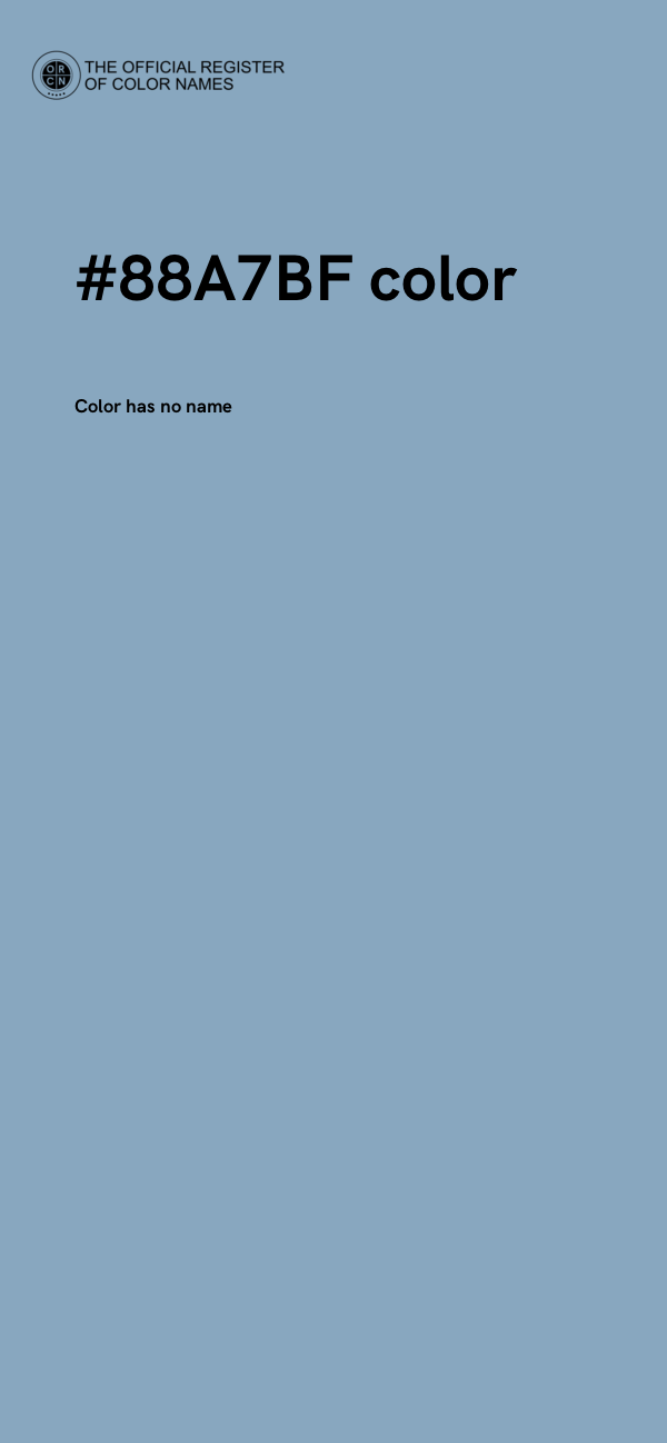 #88A7BF color image