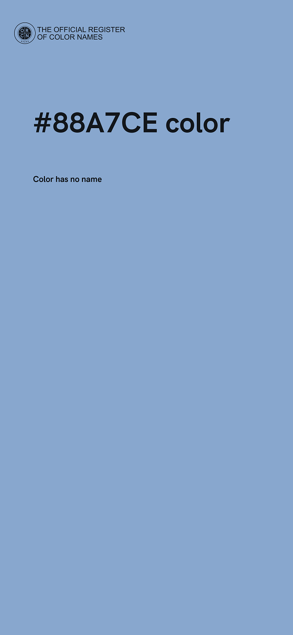#88A7CE color image