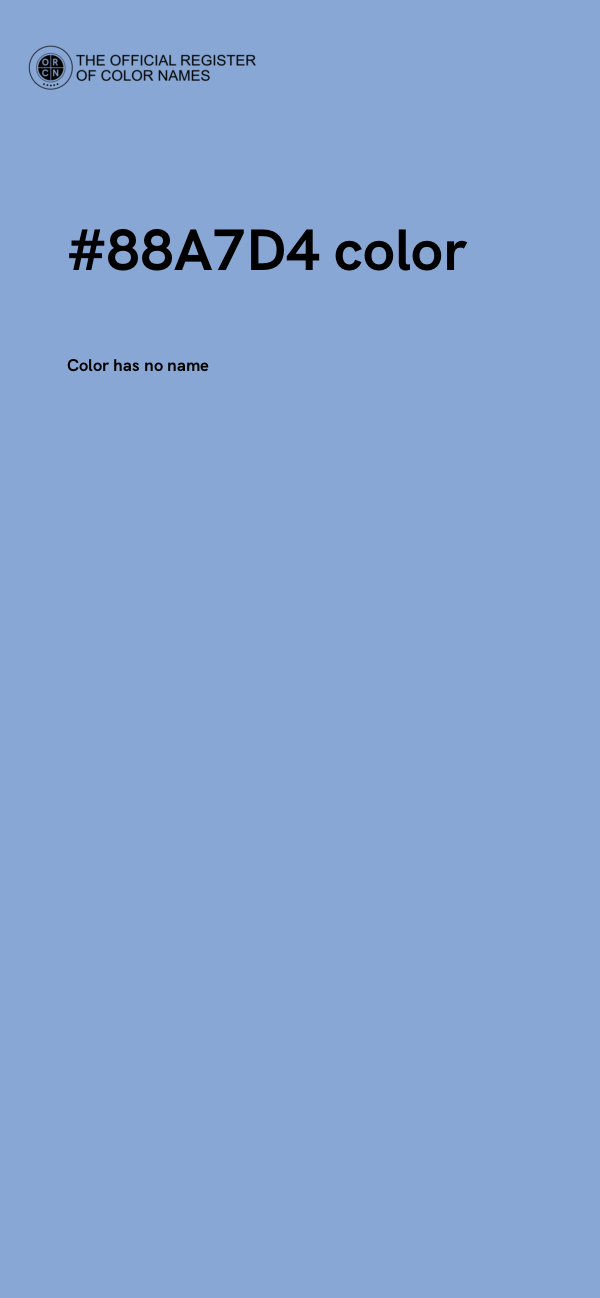 #88A7D4 color image