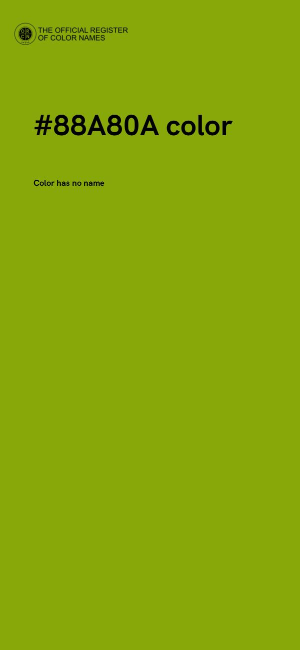 #88A80A color image