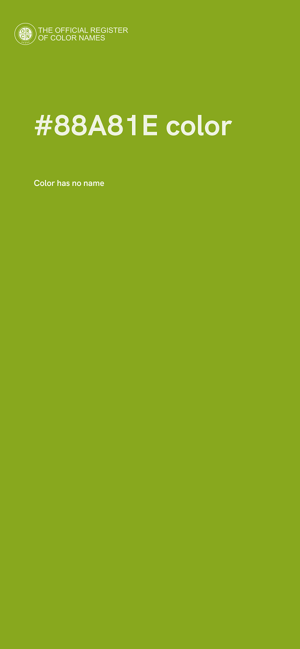 #88A81E color image
