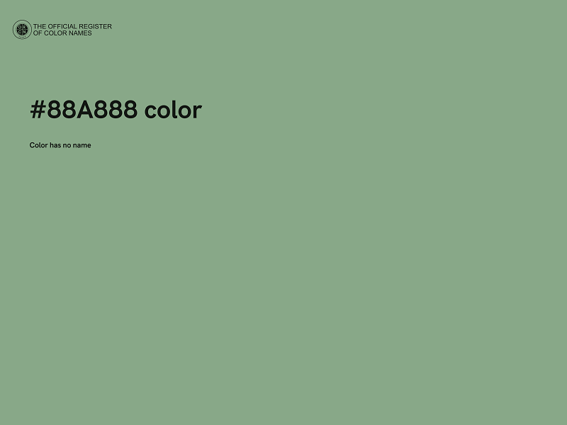 #88A888 color image