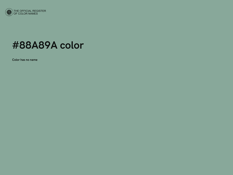 #88A89A color image