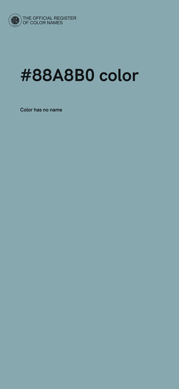 #88A8B0 color image