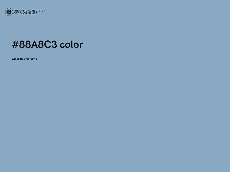 #88A8C3 color image