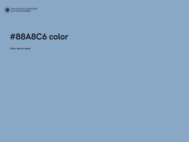 #88A8C6 color image