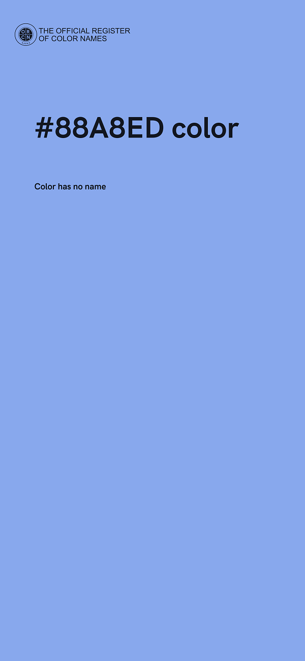 #88A8ED color image
