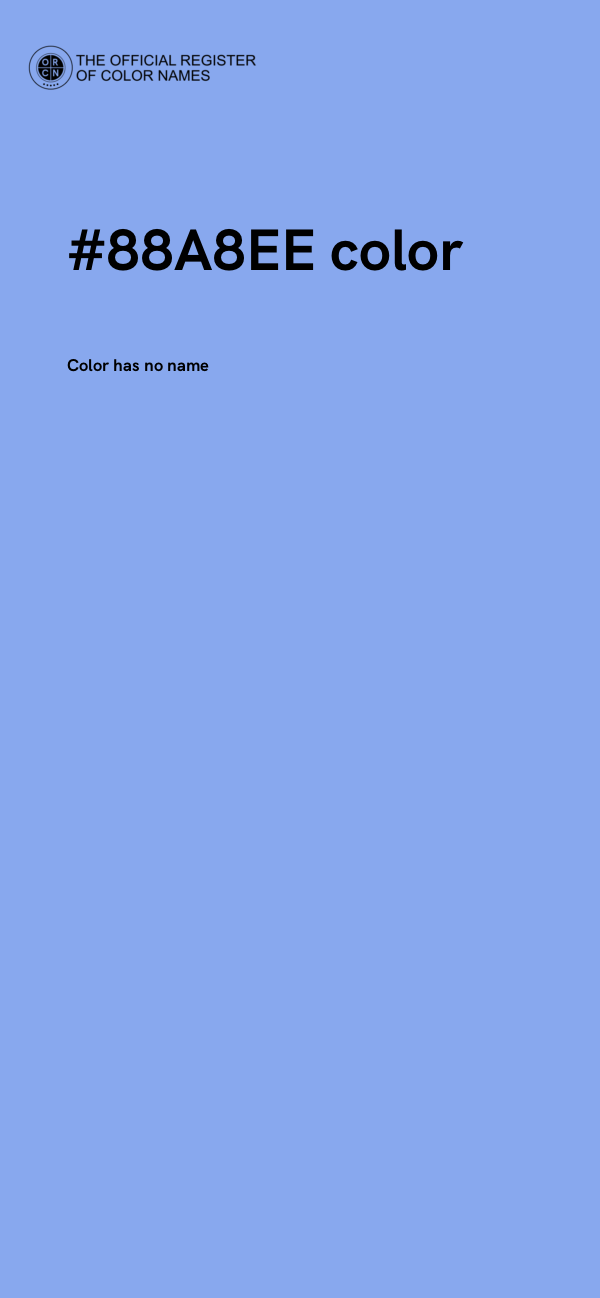 #88A8EE color image