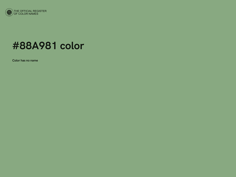 #88A981 color image