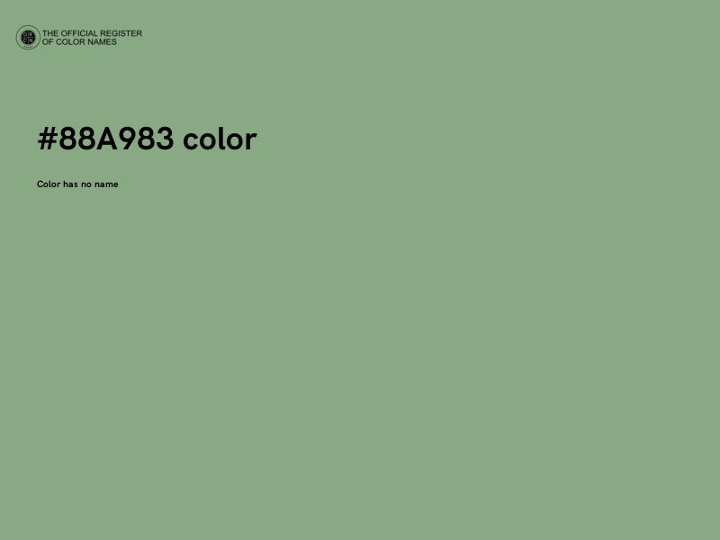 #88A983 color image