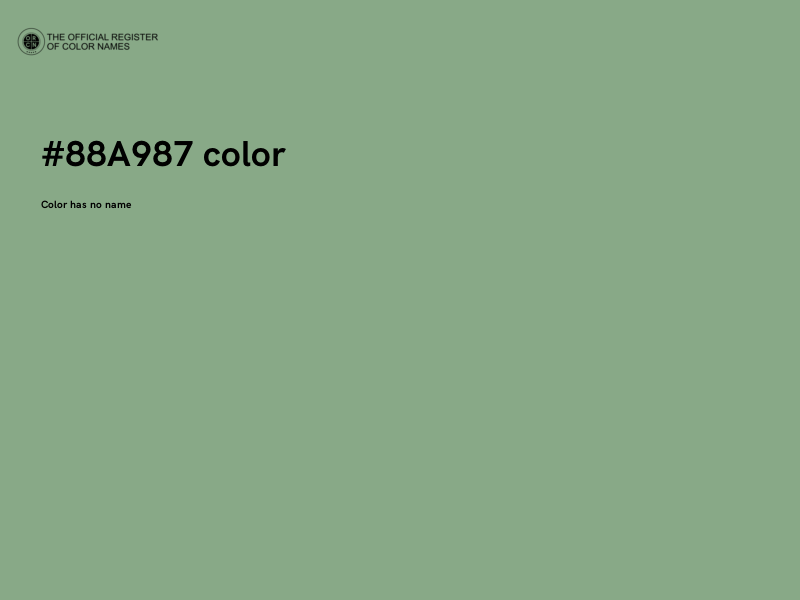#88A987 color image