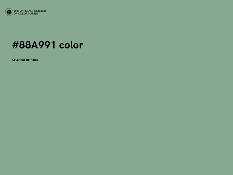 #88A991 color image