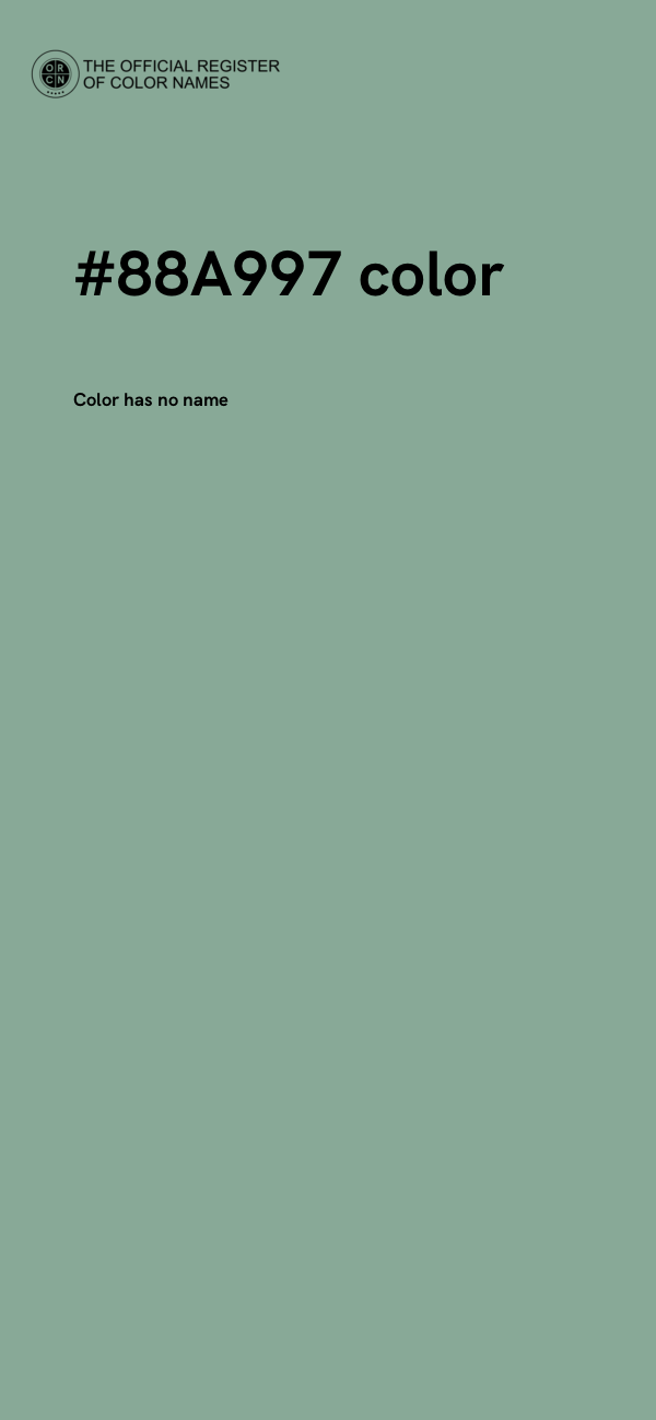 #88A997 color image