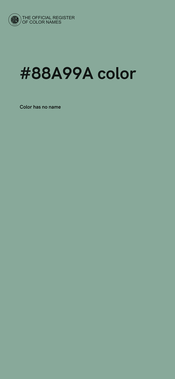 #88A99A color image