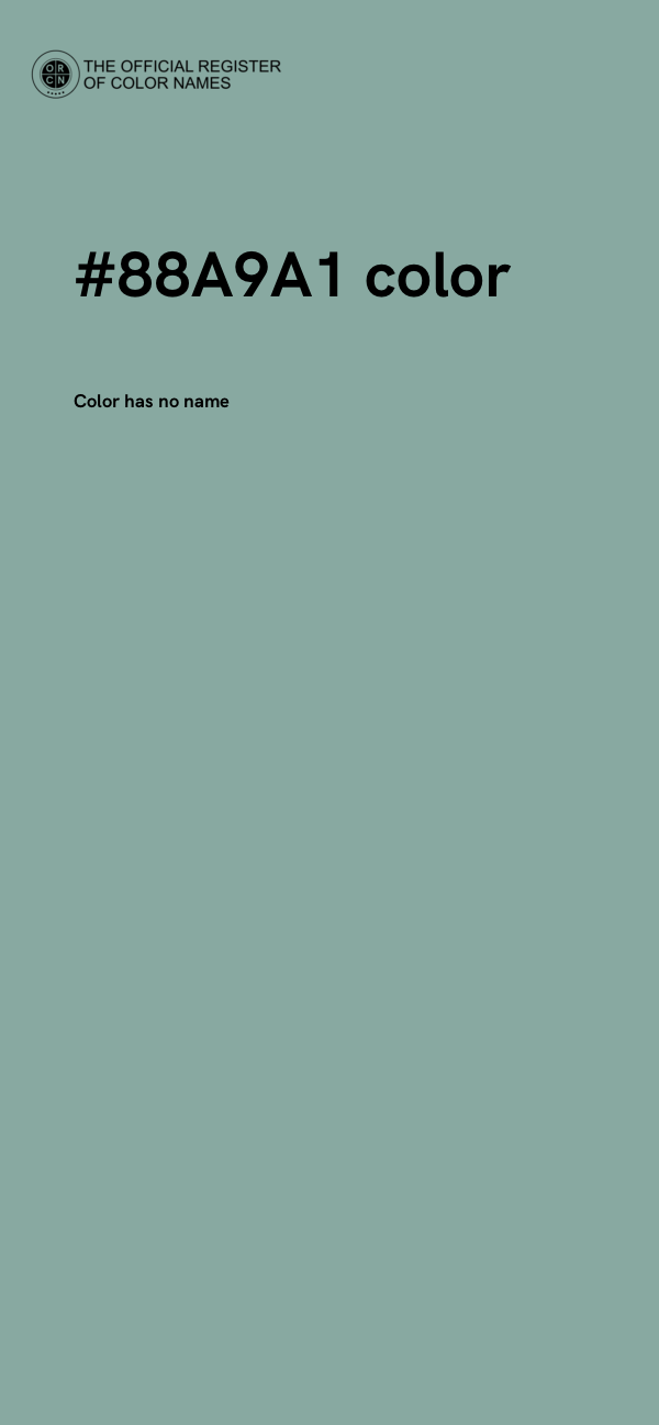 #88A9A1 color image