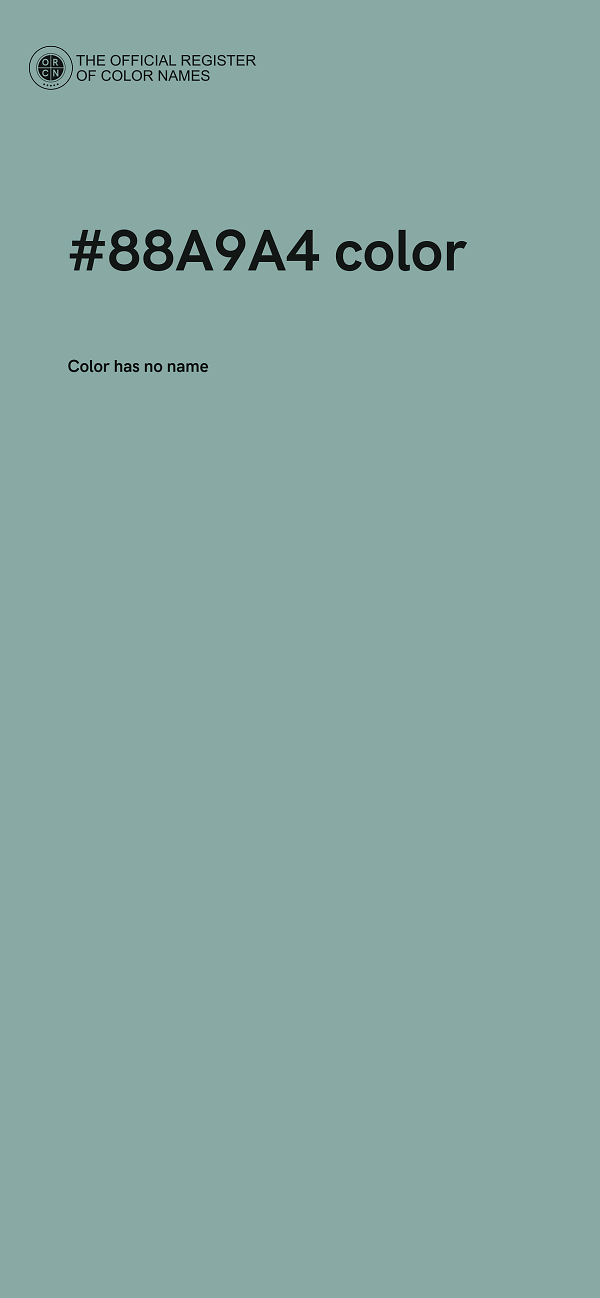 #88A9A4 color image