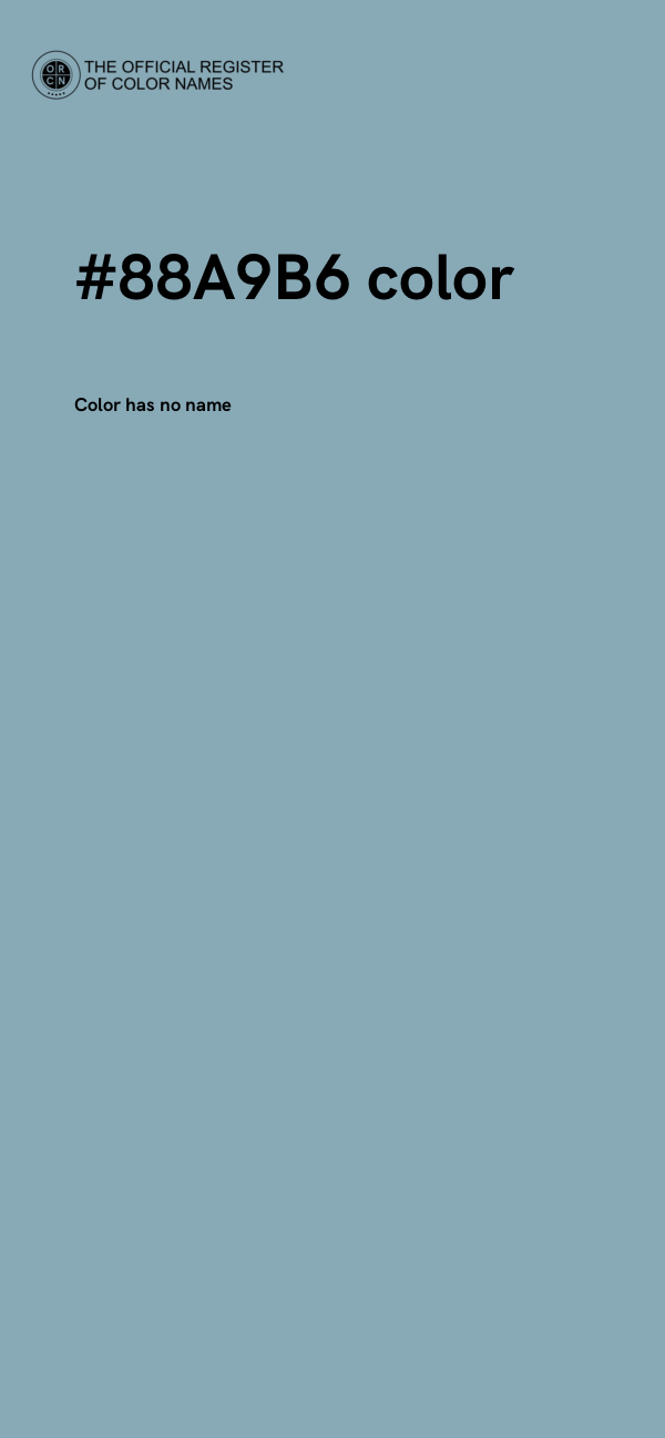 #88A9B6 color image