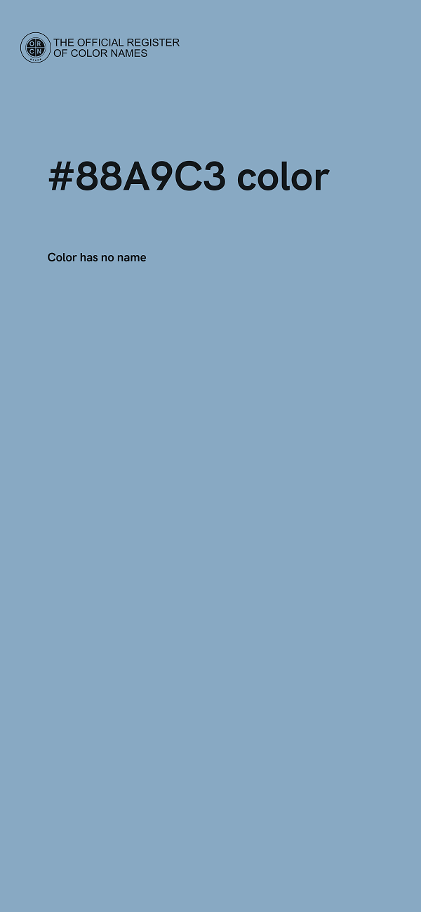 #88A9C3 color image