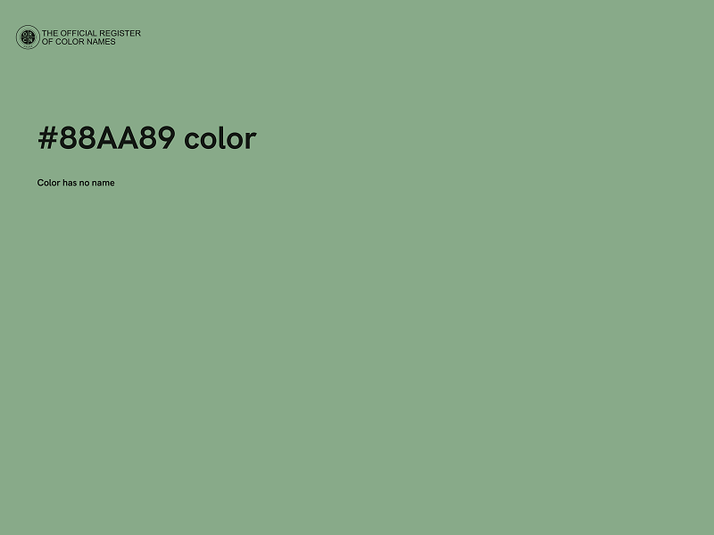 #88AA89 color image