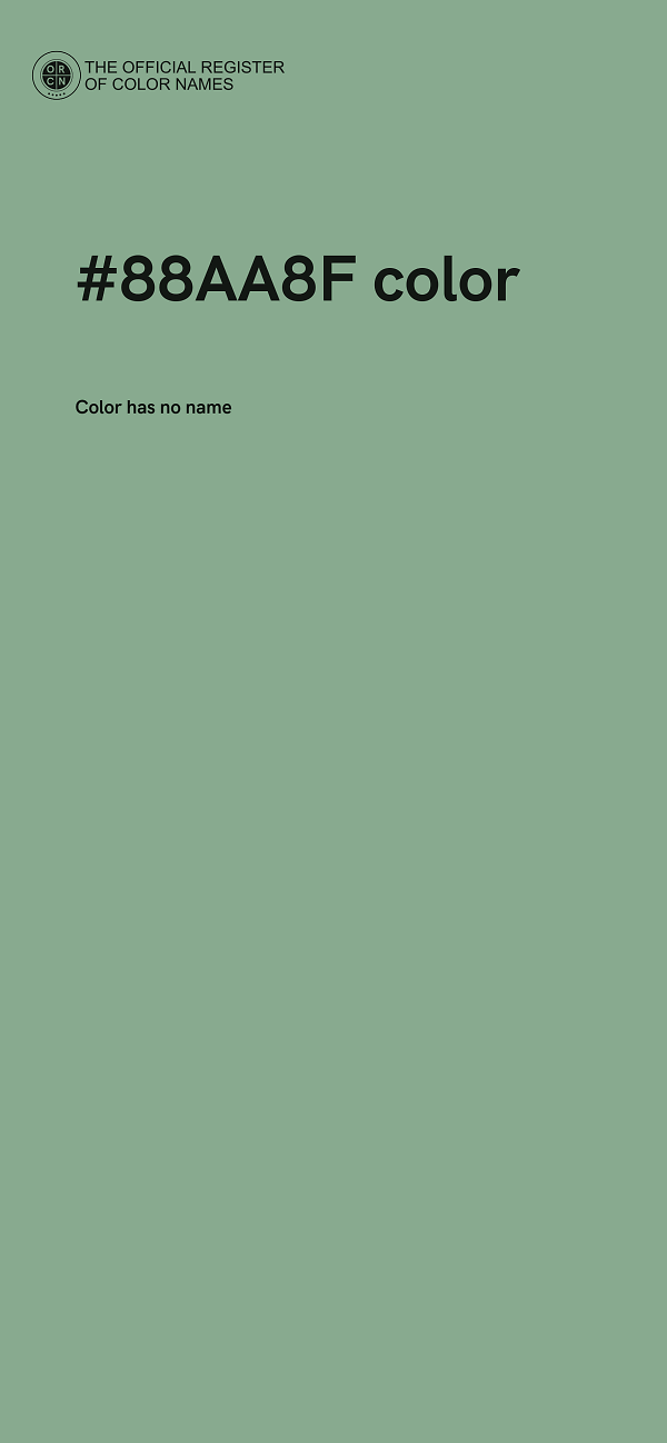 #88AA8F color image