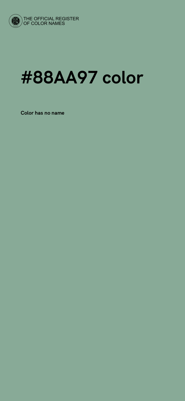 #88AA97 color image