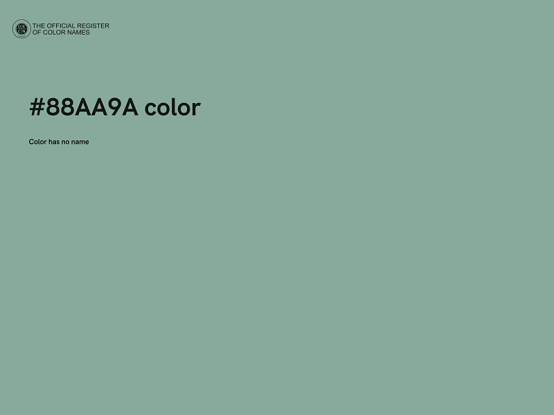 #88AA9A color image