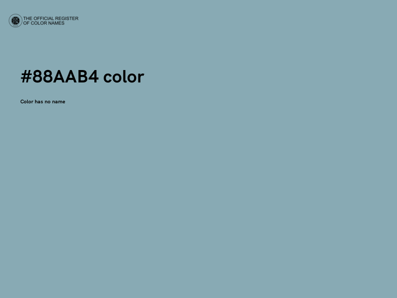 #88AAB4 color image