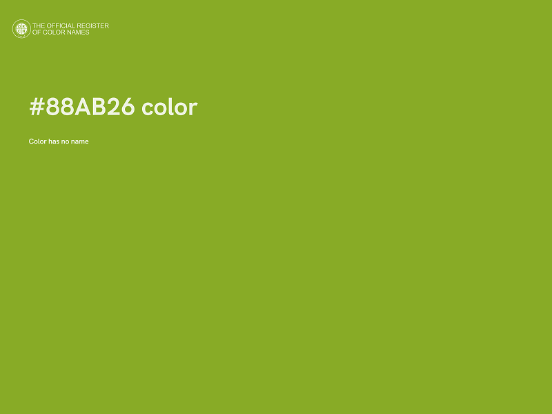 #88AB26 color image