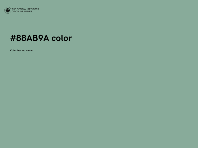 #88AB9A color image