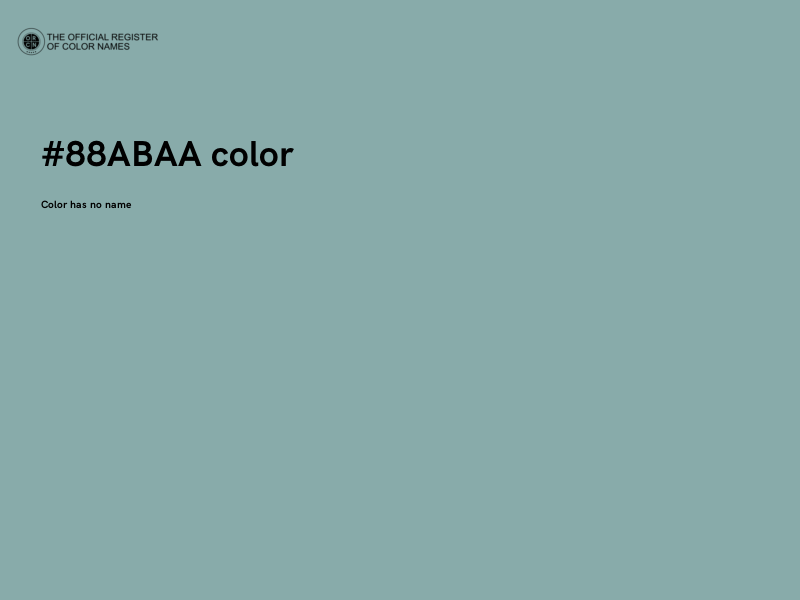 #88ABAA color image
