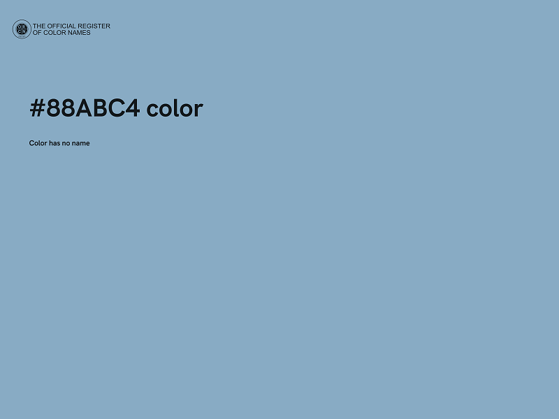 #88ABC4 color image