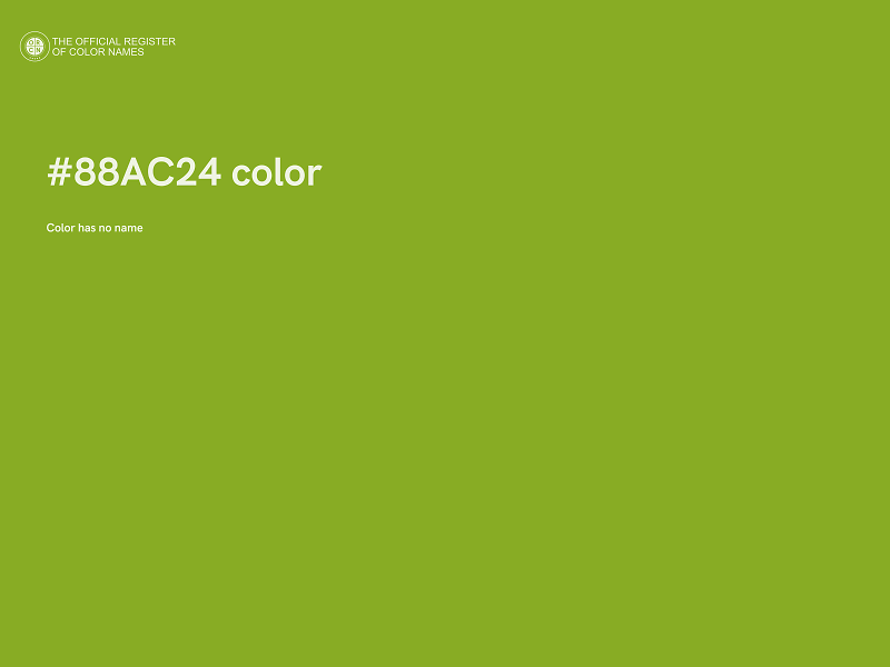 #88AC24 color image