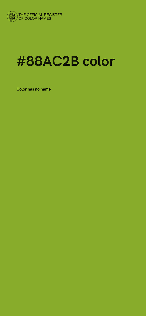 #88AC2B color image