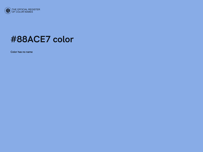 #88ACE7 color image