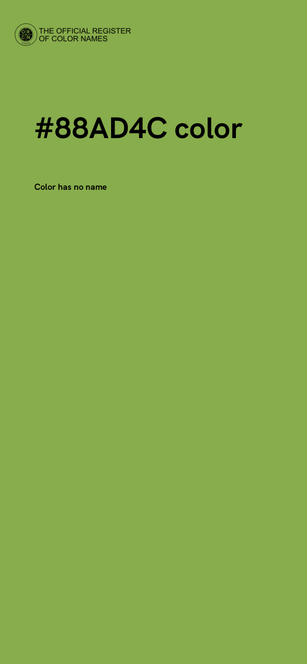 #88AD4C color image