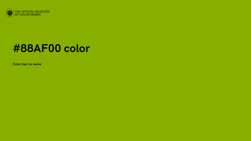 #88AF00 color image