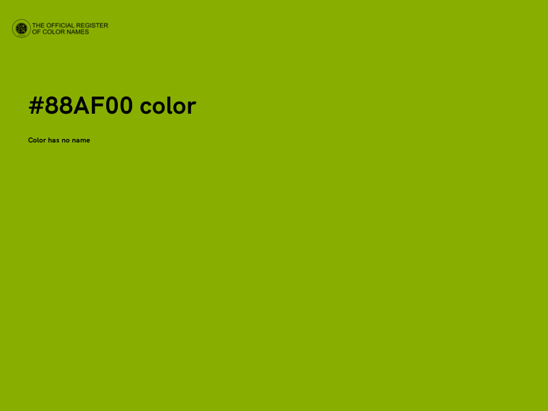 #88AF00 color image