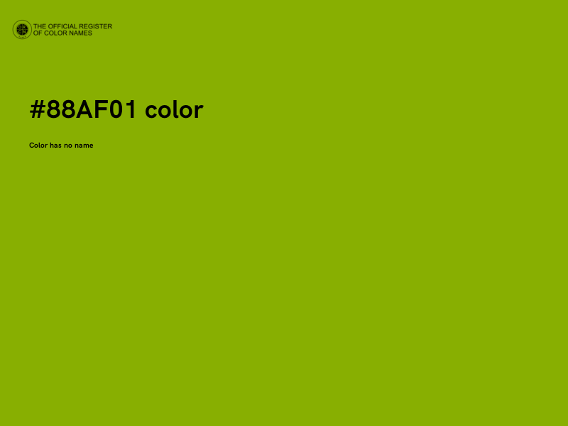 #88AF01 color image