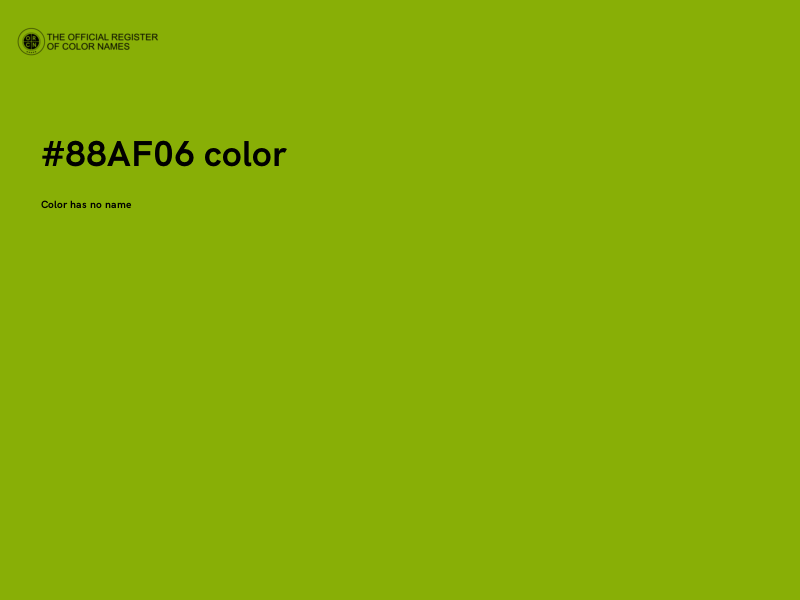 #88AF06 color image