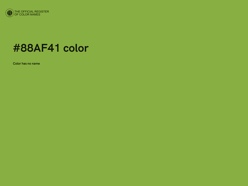 #88AF41 color image