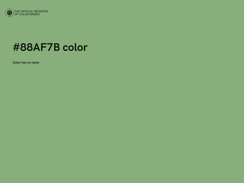 #88AF7B color image