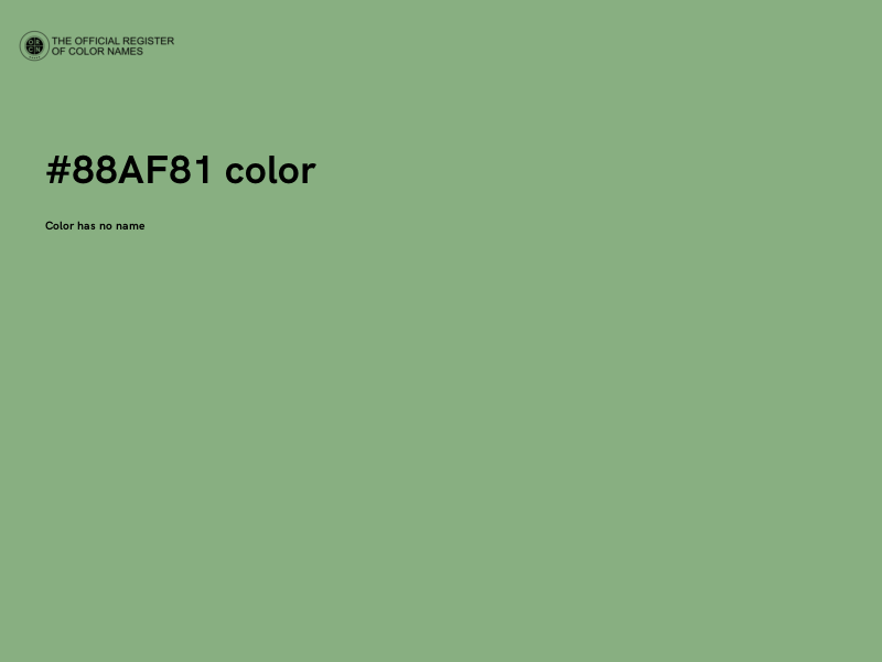 #88AF81 color image