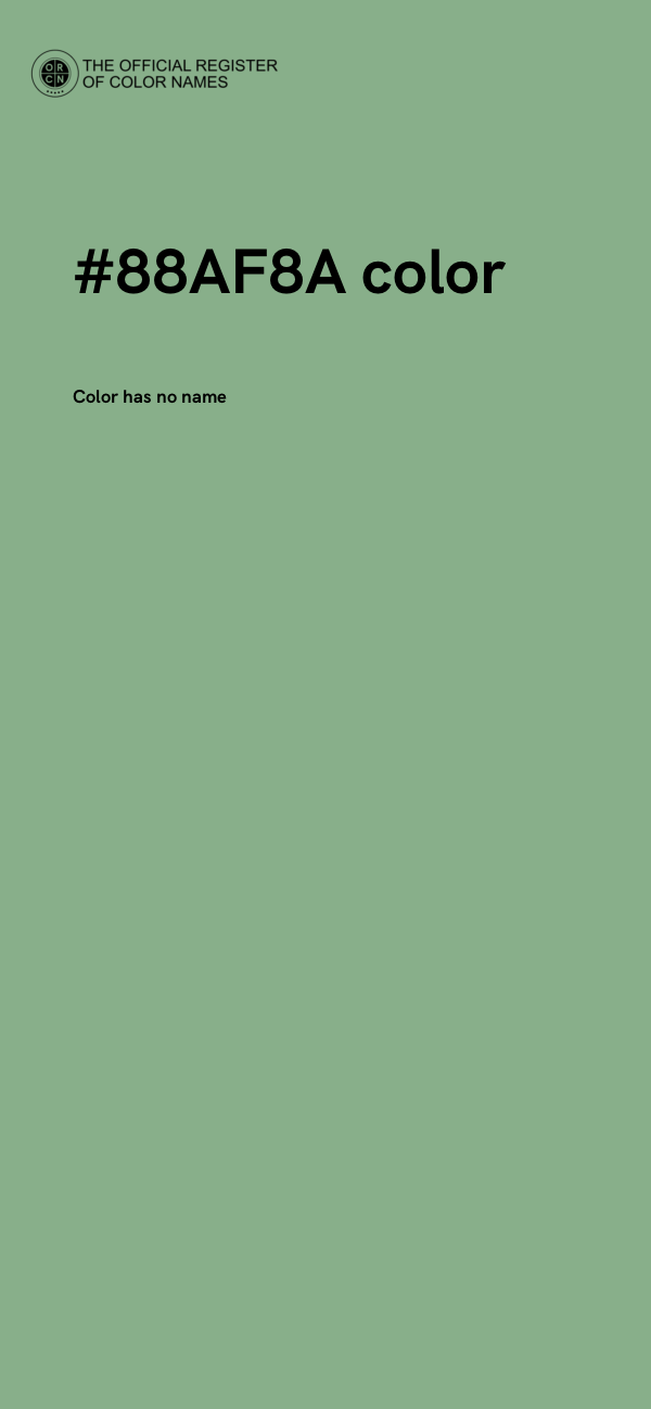 #88AF8A color image